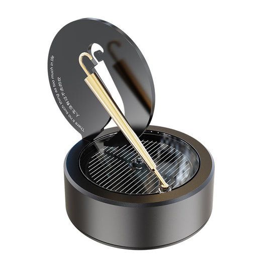 Luxury Solar Car Air Freshener – Rotating Aromatherapy Diffuser